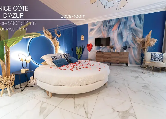 Hotel Loveroom Jacuzzi Passion Nice